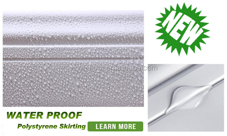 Moisture proof painted MDF skirting board
