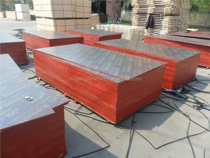 18mm fim te fè fas Shuttering kofraj Plywood pou itilize konstriksyon