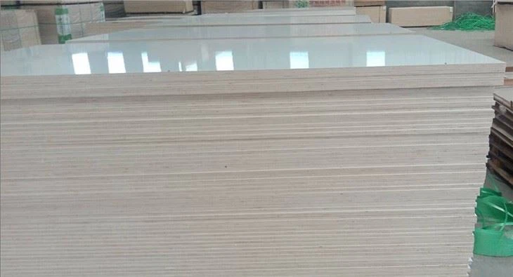 18MM High Gloss MDF tablo ak teksti mab pou pòt kabinè