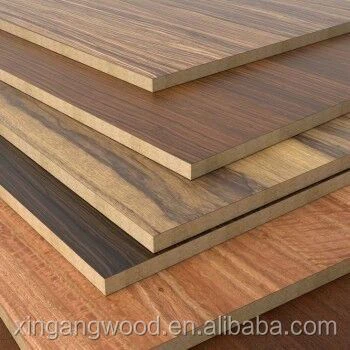 4x8 Melamine Laminated Mdf Komite / Melamine MDF Komite Pri / Segondè Glossy Melamine Mdf