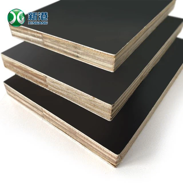 Faktori dirèk nwa konstriksyon konkrè modèl kofraj poplar nwayo 15mm 18mm fim fè fas a vole plywood
