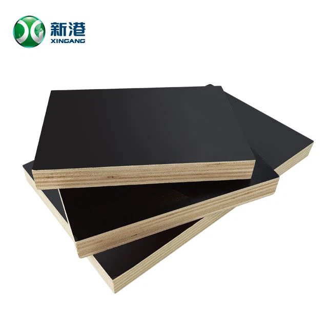Segondè Kalite 18mm Laminated Plywood Nwa fim fè fas a Plywood