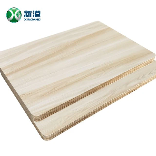 Te fè nan Lachin Komèsyal cho 18 MM enpèmeyab Melamine laminated Plywood pou mèb