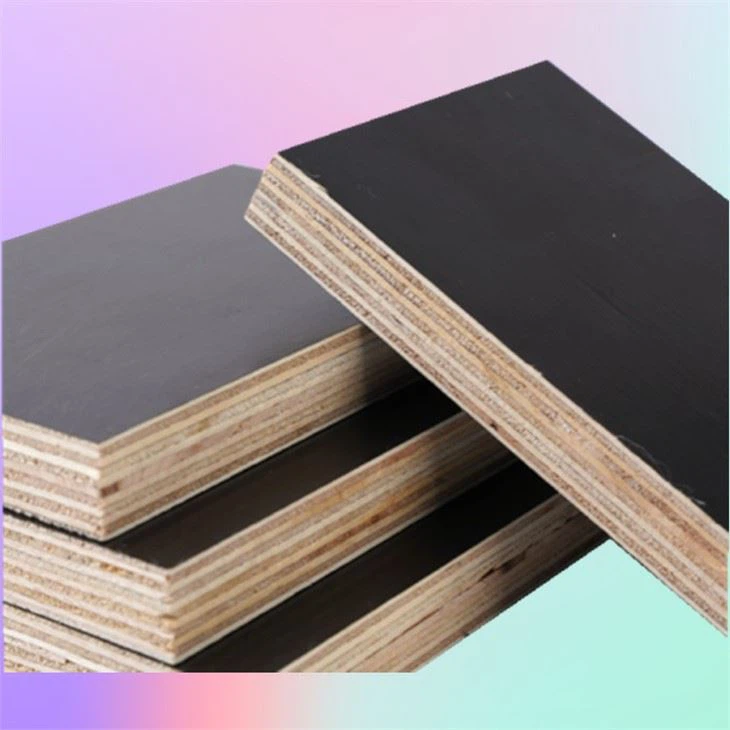 Shandong High Quality Film te fè fas plywood pou kofraj konkrè