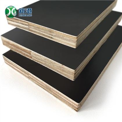 Faktori dirèk nwa konstriksyon konkrè modèl kofraj poplar nwayo 15mm 18mm fim fè fas a vole plywood