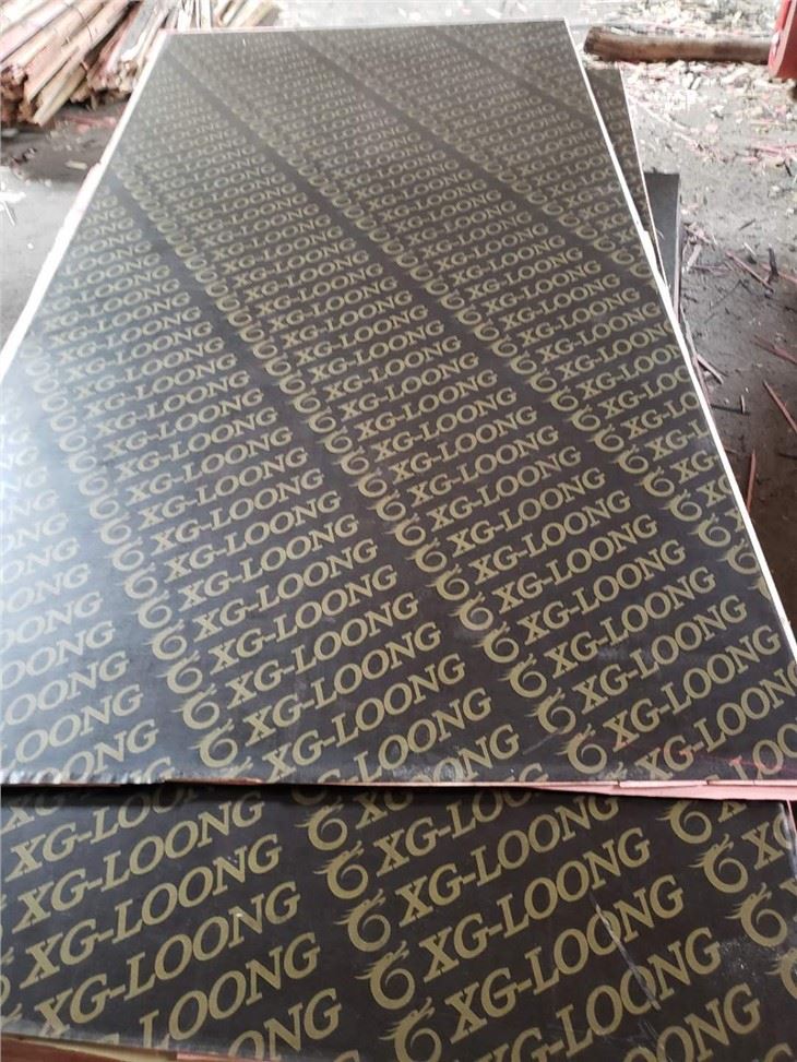 18mm Kalite fim te fè fas plywood pou konstriksyon