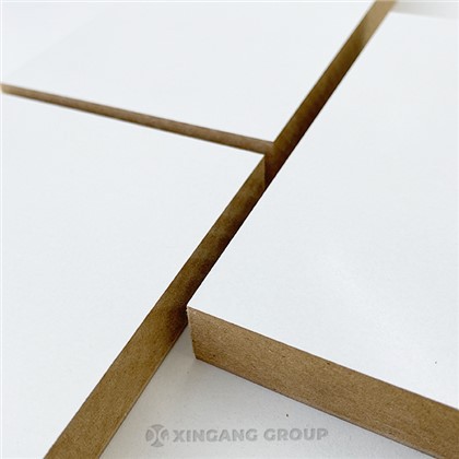 18mm 4x8 MDF ak Melamine fim fèy Melamine laminated MDF Komisyon Konsèy pou mèb ak kabinè kwizin
