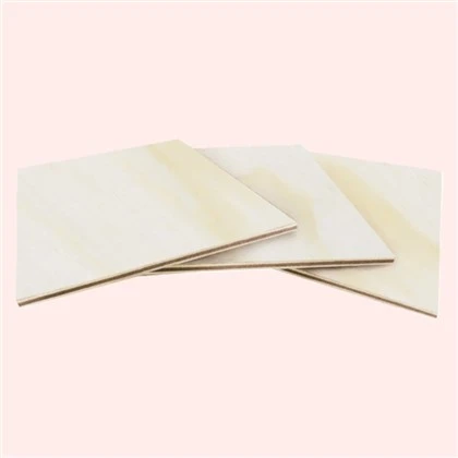 Cheap Plywood Komèsyal Fèy Poplar Laparans Wood Core