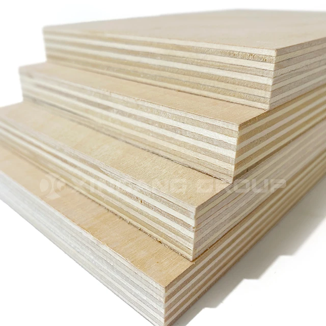 E1 Grade UV HPL Marine Okoume Pine Birch Wood Veneer Faced Laminated Plywood For Commercial Furniture factory